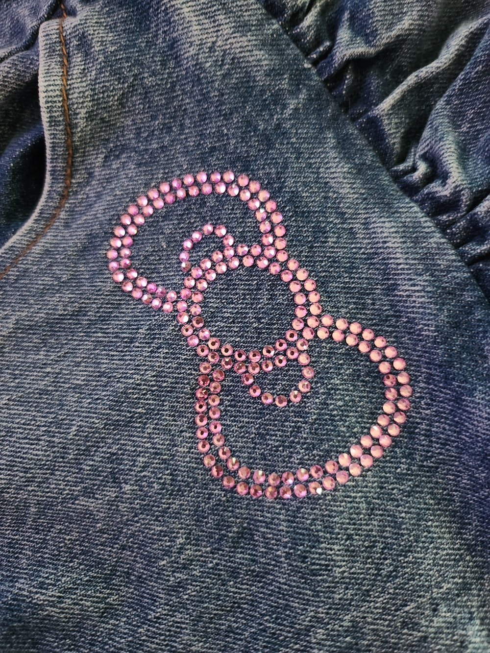 Hello Kitty Denim Ruffle Mini Skirt - Picture 4 of 6